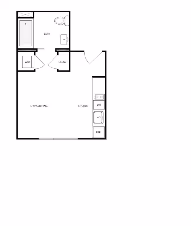 S1 Studio floor plan